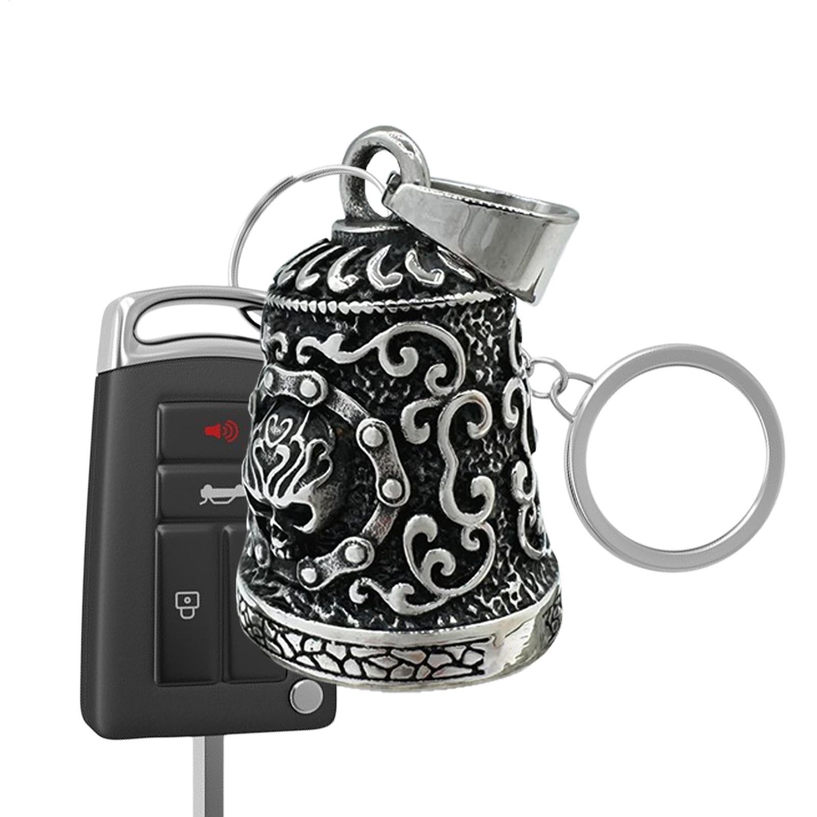 Motorcycle Chain - Campana de calavera para motocicleta, decoración