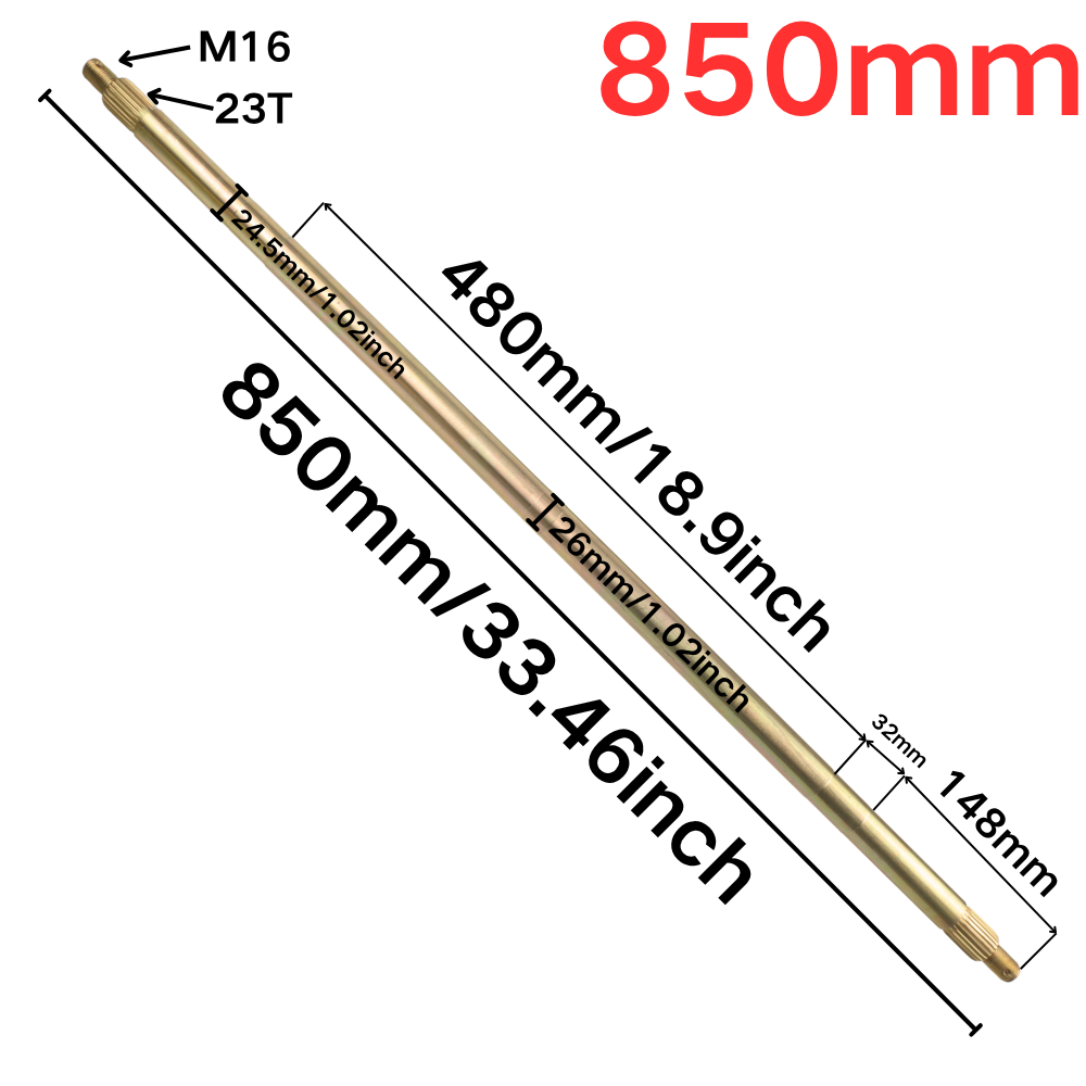 Eje Trasero Completo de 850 mm - 428 Chain reseña y precio