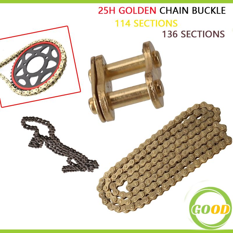 Cadena 25H 114 Dorada, Cadena  - Bike Chain reseña y precio